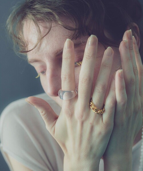 and cloud（アンドクラウド）の「Haze Clear Ring（リング・レディース・ホワイト系その他/クリア・#13/#15/#11/#17）」の20枚目の写真