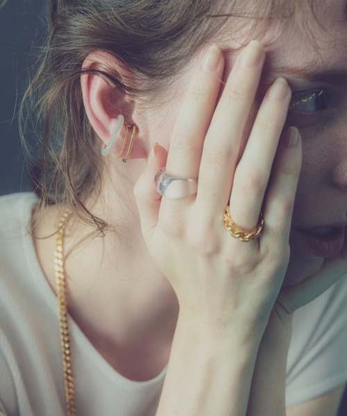 and cloud（アンドクラウド）の「Haze Clear Ring（リング・レディース・ホワイト系その他/クリア・#13/#15/#11/#17）」の10枚目の写真