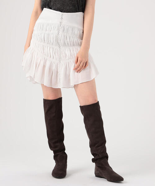 ISABEL MARANT（イザベルマラン）の「ISABEL MARANT SIDNEY リネン フリルミニスカート（スカート・レディース・ホワイト・36）」の7枚目の写真