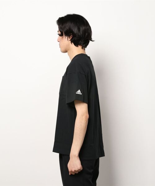 adidas（アディダス）の「アディダス adidas BOSロゴ ワッペンTシャツ（Tシャツ/カットソー・メンズ・ホワイト/ブラック/ベージュ・M/S/L/LL/3L）」の4枚目の写真