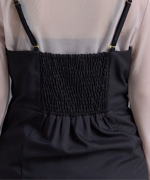 natural couture（ナチュラルクチュール）の「着こなし次第で自由自在 サイドスリットキャミワンピース（ワンピース・レディース・アイボリー/ブラック/グレイッシュベージュ・FREE）」の15枚目の写真