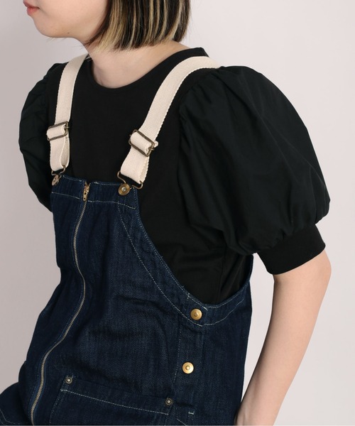 cepo（セポ）の「ドッキングパフスリーブＴｅｅ（Tシャツ/カットソー・レディース・ブラック/ベージュ/カーキ・M）」の8枚目の写真
