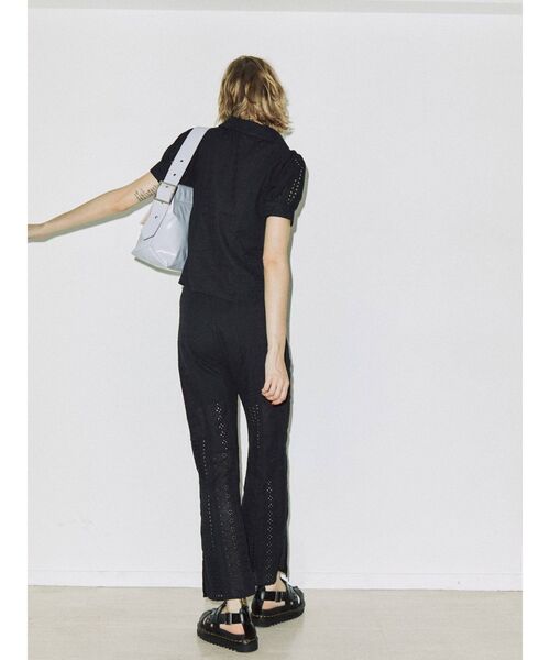 jouetie（ジュエティ）の「パッチワークレースパンツ【WEB限定】（その他パンツ・レディース・オフホワイト/ブラック・MEDIUM）」の6枚目の写真