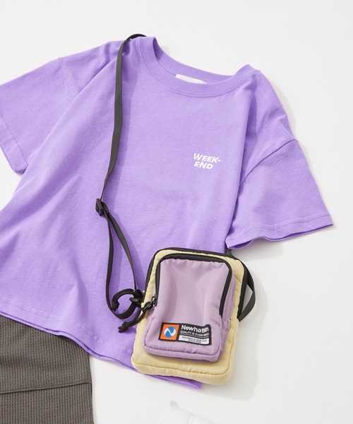 CIAOPANIC TYPY（チャオパニックティピー）の「▽【KIDS】OSOROフェードカラーロゴ刺繍TEE（Tシャツ/カットソー・キッズ・ホワイト/チャコールグレー/パープル/サックスブルー/ピンク/イエロー・SMALL/MEDIUM/LARGE/X-LARGE/XX-LARGE）」の5枚目の写真