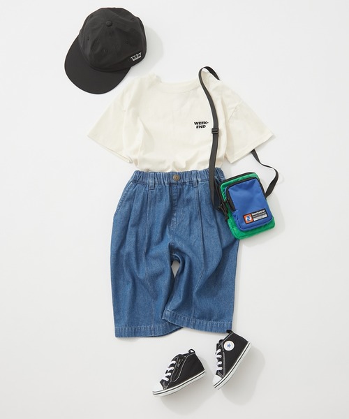 CIAOPANIC TYPY（チャオパニックティピー）の「▽【KIDS】OSOROフェードカラーロゴ刺繍TEE（Tシャツ/カットソー・キッズ・ホワイト/チャコールグレー/パープル/サックスブルー/ピンク/イエロー・SMALL/MEDIUM/LARGE/X-LARGE/XX-LARGE）」の7枚目の写真