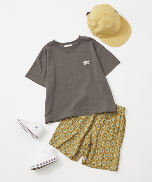 CIAOPANIC TYPY（チャオパニックティピー）の「▽【KIDS】OSOROフェードカラーロゴ刺繍TEE（Tシャツ/カットソー・キッズ・ホワイト/チャコールグレー/パープル/サックスブルー/ピンク/イエロー・SMALL/MEDIUM/LARGE/X-LARGE/XX-LARGE）」の10枚目の写真