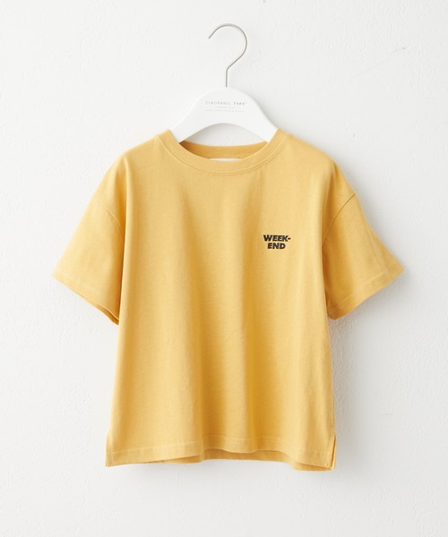 CIAOPANIC TYPY（チャオパニックティピー）の「▽【KIDS】OSOROフェードカラーロゴ刺繍TEE（Tシャツ/カットソー・キッズ・ホワイト/チャコールグレー/パープル/サックスブルー/ピンク/イエロー・SMALL/MEDIUM/LARGE/X-LARGE/XX-LARGE）」の19枚目の写真