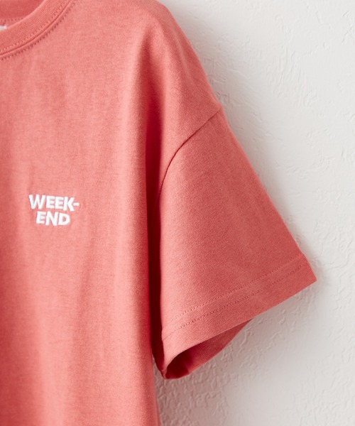 CIAOPANIC TYPY（チャオパニックティピー）の「▽【KIDS】OSOROフェードカラーロゴ刺繍TEE（Tシャツ/カットソー・キッズ・ホワイト/チャコールグレー/パープル/サックスブルー/ピンク/イエロー・SMALL/MEDIUM/LARGE/X-LARGE/XX-LARGE）」の22枚目の写真