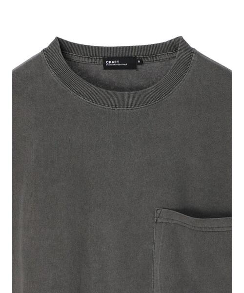 CRAFT STANDARD BOUTIQUE(クラフトスタンダードブティック)の「ピグメント切り替えH/S-TEE-B *(Tシャツ/カットソー・メンズ・ブラック/カーキ/アイボリー・LL/M/L)」の16枚目の写真