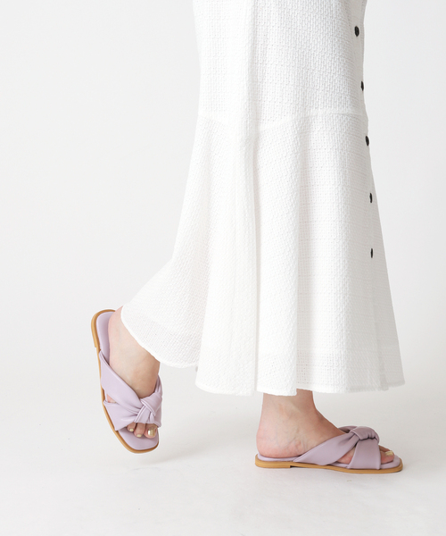 B.C STOCK（ベーセーストック）の「ノットサンダル（サンダル・レディース・ホワイト/ブラック/ピンク/イエロー・MEDIUM/LARGE/SMALL）」の4枚目の写真