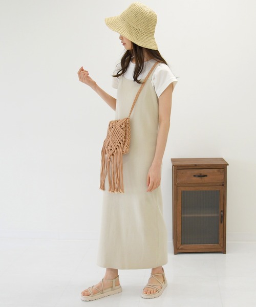 sango(sango)の「ニットキャミワンピース(ワンピース・レディース・ブラウン系その他/ベージュ系その他/モカ・FREE)」の11枚目の写真