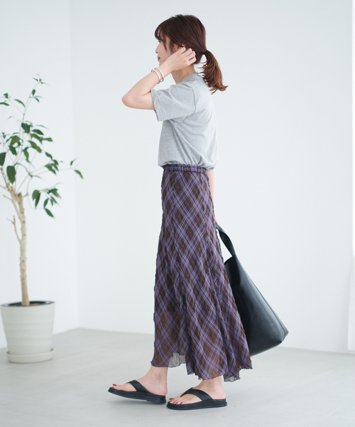 IENA（イエナ）の「ETE MOOD Tシャツ（Tシャツ/カットソー・レディース・ホワイト/ライトグレー/コバルトブルー・FREE）」の8枚目の写真