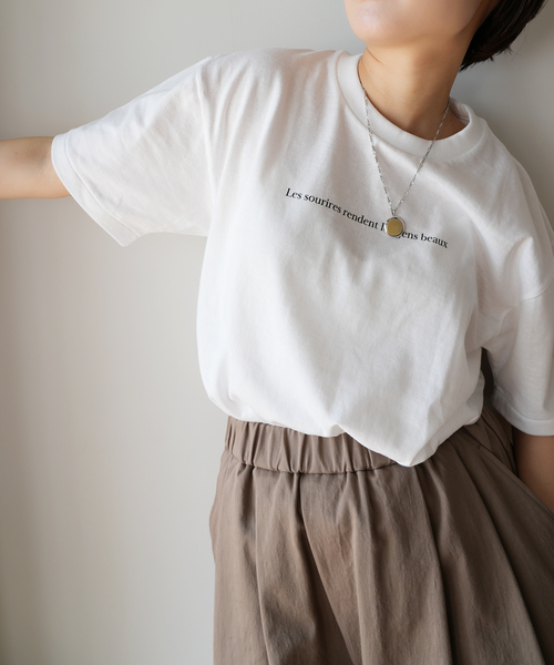 IENA（イエナ）の「ETE MOOD Tシャツ（Tシャツ/カットソー・レディース・ホワイト/ライトグレー/コバルトブルー・FREE）」の10枚目の写真