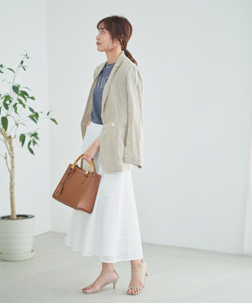 IENA（イエナ）の「ETE MOOD Tシャツ（Tシャツ/カットソー・レディース・ホワイト/ライトグレー/コバルトブルー・FREE）」の19枚目の写真