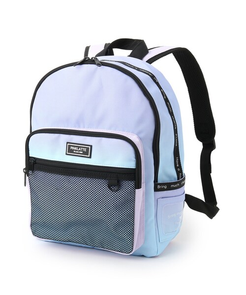 PINK-latte(ピンクラテ)の「◆【容量約15L】メッシュポケットバックパック(バックパック/リュック・キッズ・ブラック/ライトパープル/パープル系その他・00)」の4枚目の写真