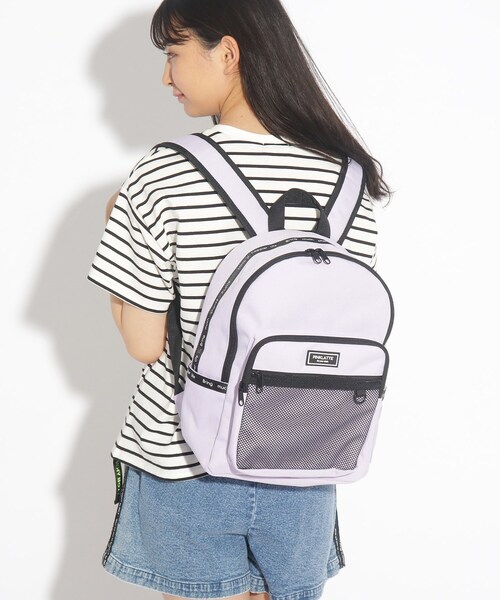 PINK-latte(ピンクラテ)の「◆【容量約15L】メッシュポケットバックパック(バックパック/リュック・キッズ・ブラック/ライトパープル/パープル系その他・00)」の15枚目の写真