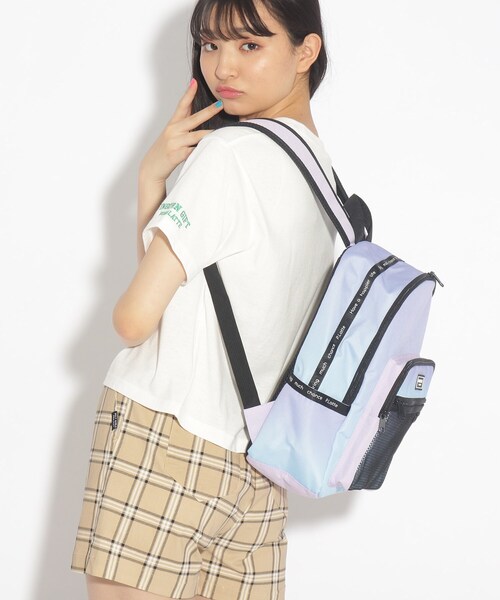 PINK-latte(ピンクラテ)の「◆【容量約15L】メッシュポケットバックパック(バックパック/リュック・キッズ・ブラック/ライトパープル/パープル系その他・00)」の16枚目の写真