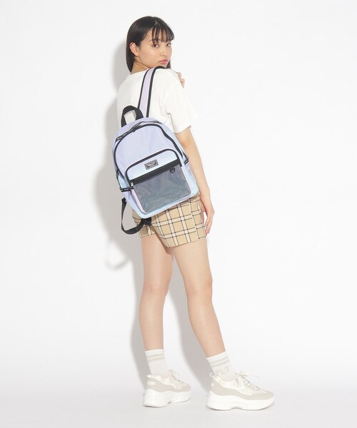 PINK-latte(ピンクラテ)の「◆【容量約15L】メッシュポケットバックパック(バックパック/リュック・キッズ・ブラック/ライトパープル/パープル系その他・00)」の19枚目の写真