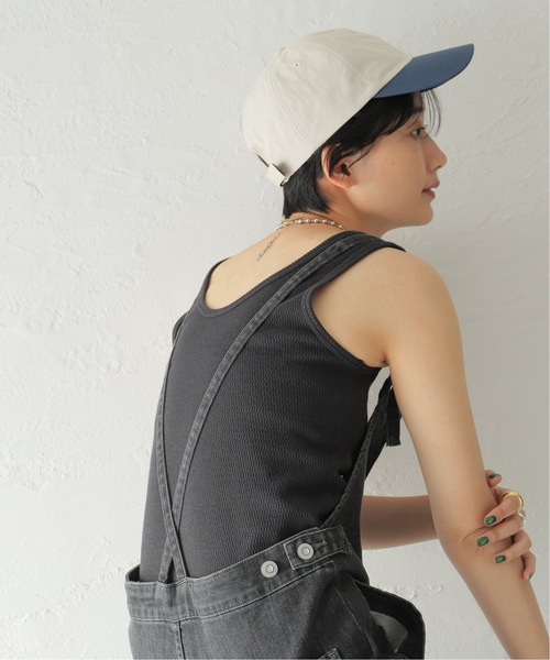 JOURNAL STANDARD（ジャーナルスタンダード）の「《追加2》サーマルコットン2WAYタンクトップ（タンクトップ・レディース・ホワイト/アイボリー/ブラック系その他・FREE）」の3枚目の写真