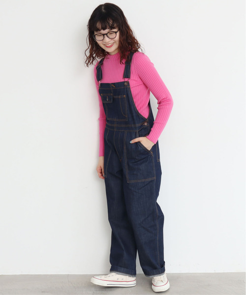 CHILD WOMAN（チャイルドウーマン）の「VICTORIA ワイドリブ肩釦ハイネックプルオーバー（ニット/セーター・レディース・レッド/ネイビー/グリーン/ピンク・FREE）」の15枚目の写真