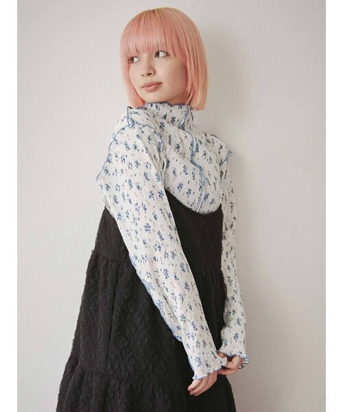 merry jenny（メリージェニー）の「cloudティアードキャミワンピース（ワンピース・レディース・アイボリー/ブラック/ベージュ・FREE）」の13枚目の写真