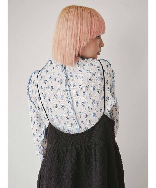 merry jenny（メリージェニー）の「cloudティアードキャミワンピース（ワンピース・レディース・アイボリー/ブラック/ベージュ・FREE）」の4枚目の写真