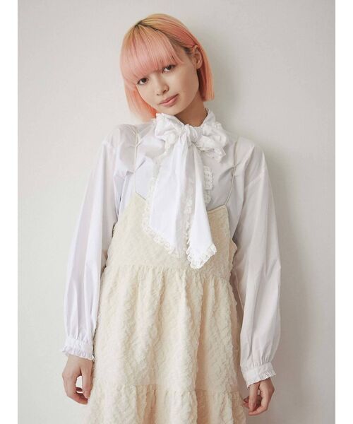 merry jenny（メリージェニー）の「cloudティアードキャミワンピース（ワンピース・レディース・アイボリー/ブラック/ベージュ・FREE）」の15枚目の写真