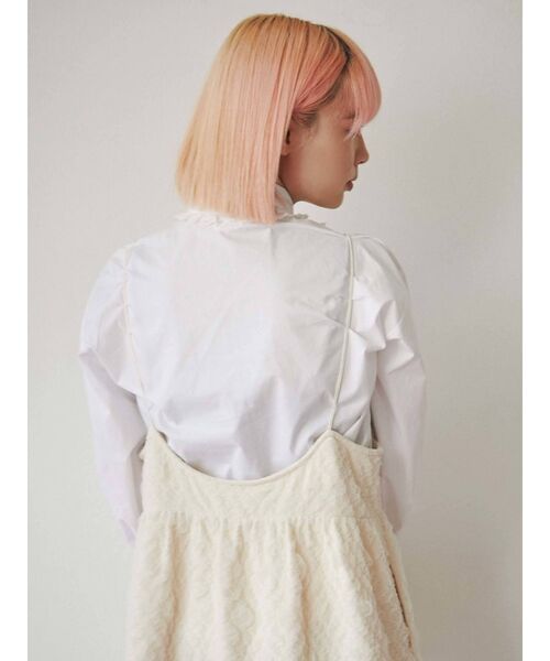 merry jenny（メリージェニー）の「cloudティアードキャミワンピース（ワンピース・レディース・アイボリー/ブラック/ベージュ・FREE）」の18枚目の写真