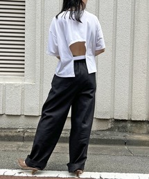 Jewelobe | バックカットオフTシャツ(Tシャツ/カットソー)