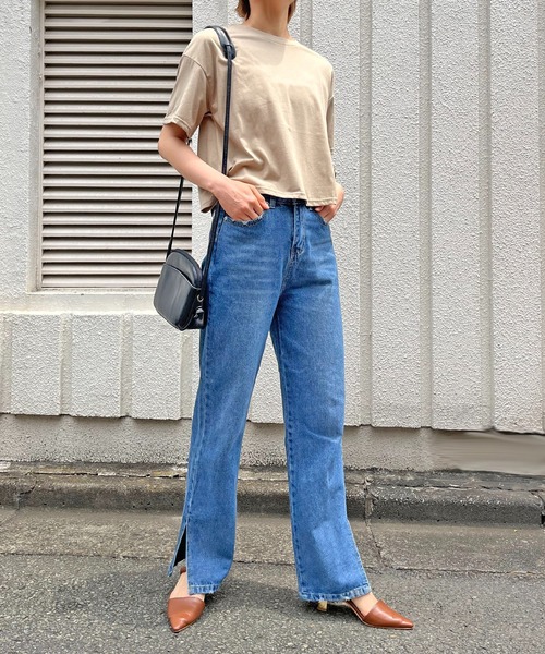 Jewelobe(ジュエローブ)の「バックカットオフTシャツ(Tシャツ/カットソー・レディース・ホワイト/ブラック/ベージュ・FREE)」の19枚目の写真