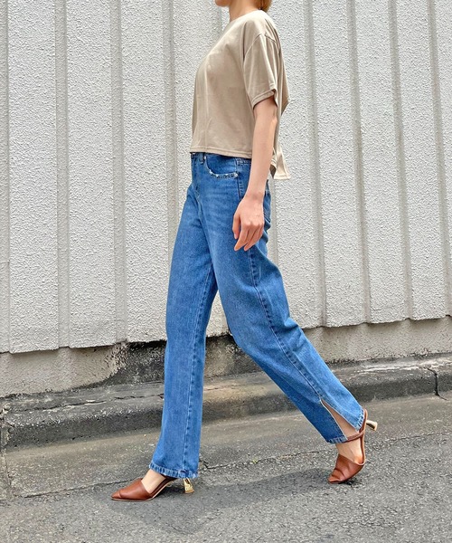 Jewelobe(ジュエローブ)の「バックカットオフTシャツ(Tシャツ/カットソー・レディース・ホワイト/ブラック/ベージュ・FREE)」の16枚目の写真