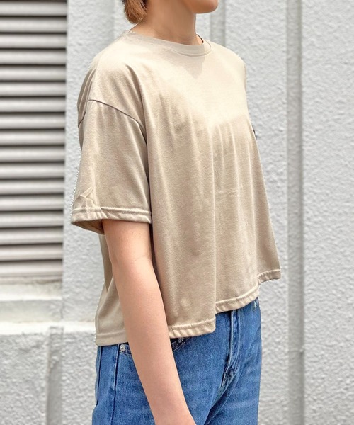 Jewelobe(ジュエローブ)の「バックカットオフTシャツ(Tシャツ/カットソー・レディース・ホワイト/ブラック/ベージュ・FREE)」の6枚目の写真