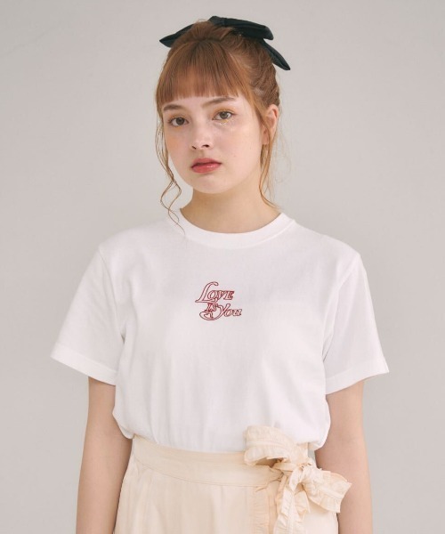 MIRO AMURETTE(ミロアミュレット)の「Love is you T(Tシャツ/カットソー・レディース・ホワイト・FREE)」の1枚目の写真