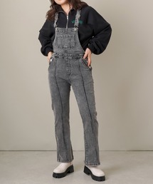 SPINNS | デニムフレアオーバーオール(サロペット/オーバーオール)