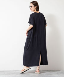 【WEB限定サイズあり】サテンTシャツワンピース