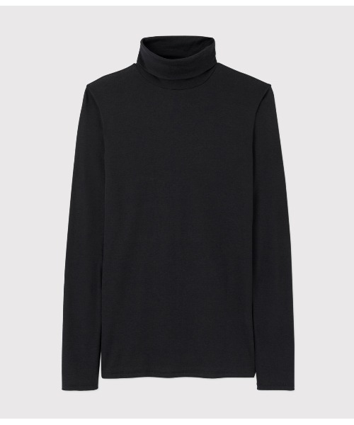 PETIT BATEAU（プチバトー）の「タートルネック長袖Ｔシャツ（Tシャツ/カットソー・レディース・ブラック・MEDIUM/XX-SMALL/X-SMALL/LARGE/SMALL）」の6枚目の写真