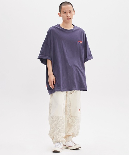 NO NEED（ノーニード）の「BAD IN BAD LAYER LOGO TEE ベドインベドレイヤーロゴTシャツ　　bib-22su01/韓国セレクト/韓国ブランド/（Tシャツ/カットソー・メンズ・グレー/チャコールグレー/ライトグレー・M/L）」の4枚目の写真