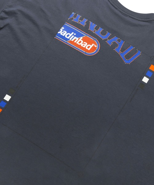NO NEED（ノーニード）の「BAD IN BAD LAYER LOGO TEE ベドインベドレイヤーロゴTシャツ　　bib-22su01/韓国セレクト/韓国ブランド/（Tシャツ/カットソー・メンズ・グレー/チャコールグレー/ライトグレー・M/L）」の12枚目の写真