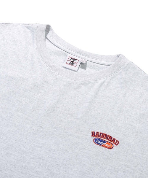 NO NEED（ノーニード）の「BAD IN BAD LAYER LOGO TEE ベドインベドレイヤーロゴTシャツ　　bib-22su01/韓国セレクト/韓国ブランド/（Tシャツ/カットソー・メンズ・グレー/チャコールグレー/ライトグレー・M/L）」の16枚目の写真