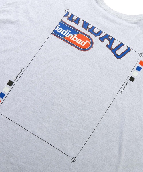NO NEED（ノーニード）の「BAD IN BAD LAYER LOGO TEE ベドインベドレイヤーロゴTシャツ　　bib-22su01/韓国セレクト/韓国ブランド/（Tシャツ/カットソー・メンズ・グレー/チャコールグレー/ライトグレー・M/L）」の19枚目の写真