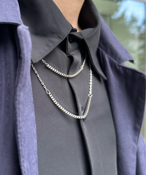 Burner(バーナー)の「【OKUOKU 0909】ミックスダブルチェーン デザイン ネックレス / u-n-2-2 I1(ネックレス・メンズ・その他2・FREE)」の7枚目の写真