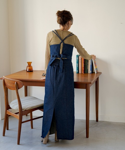 Kastane(カスタネ)の「【2022AWアイテム】ストライプジャガードプルオーバー(Tシャツ/カットソー・レディース・アイボリー/ブルー/オレンジ/グリーン・FREE)」の7枚目の写真