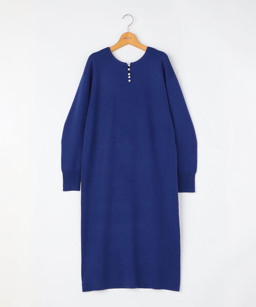 NOLLEY’S(ノーリーズ)の「◇【WEB限定】《手洗い可能》2WAYミラノリブパールワンピース(ワンピース・レディース・ブラック/ネイビー/オフホワイト/ブルー・38/36)」の16枚目の写真