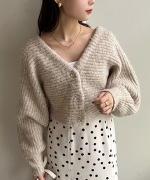 one after another NICE CLAUP | 着回し万能淡色クロップドカーディガン(カーディガン/ボレロ)