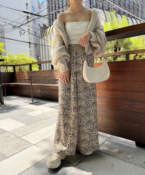 one after another NICE CLAUP（ワンアフターアナザーナイスクラップ）の「ふわふわな着心地。淡色カラーミックスカーディガン（カーディガン/ボレロ・レディース・アイボリー/モカ/ベージュ/ピンク・FREE）」の5枚目の写真