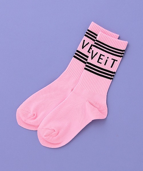 by LOVEiT（バイラビット）の「ラインクルー丈ソックス【日本製】（ソックス/靴下・キッズ・グリーン/ピンク/ブラウン/ブラック・L/M/S/LL）」の4枚目の写真