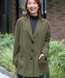 チチカカ | 【大きいサイズ】スリットシングルジャケット(テーラードジャケット)