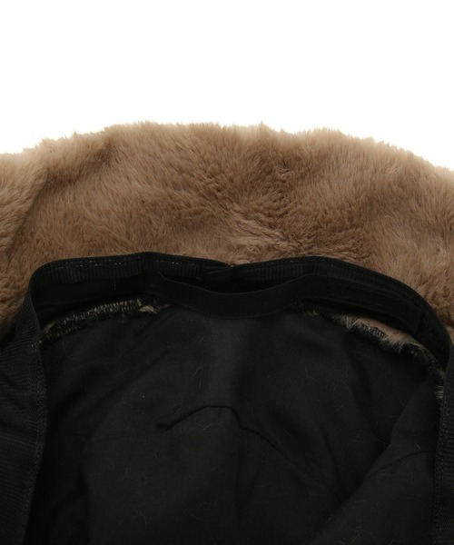 ふわふわフェイクファーバケットハット