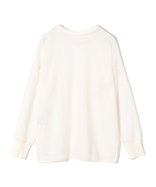 SHIPS(シップス)の「メッシュリブスリーブカットソー(Tシャツ/カットソー・レディース・オフホワイト/ブラック・ONE SIZE)」の4枚目の写真
