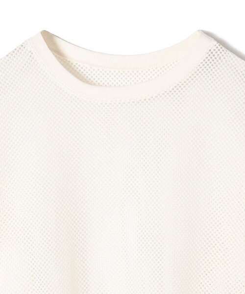 SHIPS(シップス)の「メッシュリブスリーブカットソー(Tシャツ/カットソー・レディース・オフホワイト/ブラック・ONE SIZE)」の5枚目の写真
